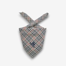 Vintage Burberry Handkerchief Scarf Nova Check Neckerchief Pocket Square 17x17