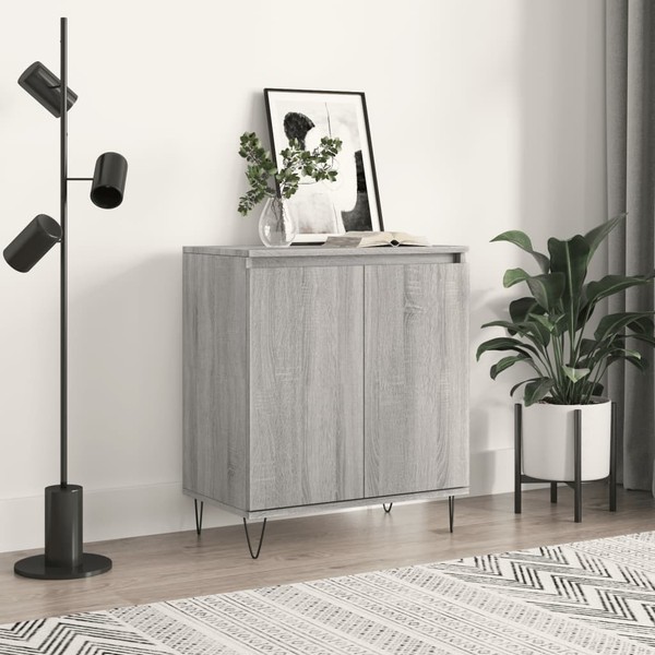 Sideboard Grau Sonoma 60X35X70 Cm Holzwerkstoff-image