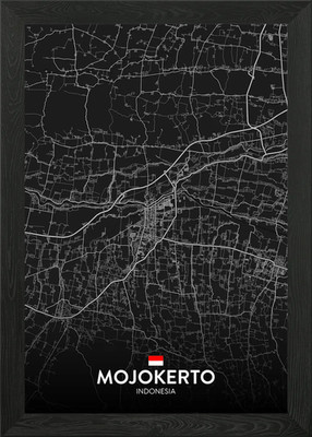 Mojokerto ID Gerahmtes Wandbild Poster Leinwanddruck Bild