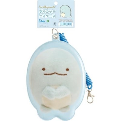 PB72703 Plush Photo Series Sumikko Gurashi Die-Cut Pass Case Lizard NEW