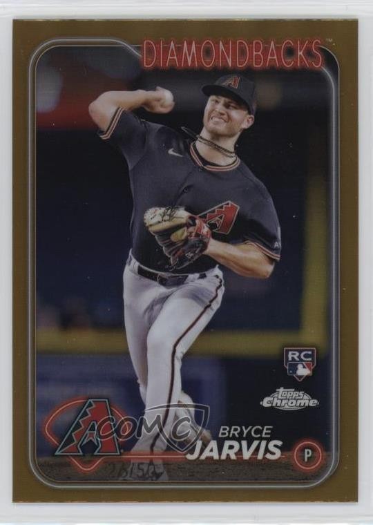 2024 Topps Chrome Gold Refractor 26/50 Bryce Jarvis #75 19sj