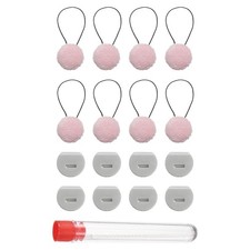 8Pcs Duvet Clip, Double-Sided Cotton Quilt Fasteners with Hook Device, Pink