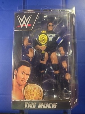 WWE Elite Series 100 The Rock with Brama Bull Championship Belt NIB Never Opend