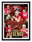 Framed 2026 San Francisco 49ers NFL Melbourne Australia Poster - 45cm x 32cm