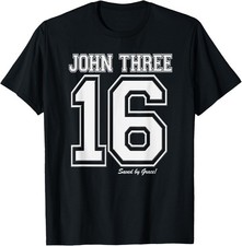 John 3:16 Christian Religious Salvation Gospel Bible T-shirt