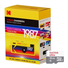 Kodak Charmera Keychain Digital Camera Blind Box with 16GB Ultra UHS-I microSDHC