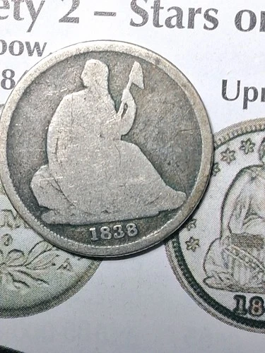 1838 O Seated Liberty  dime Variety 1  GOOD condition Low Mintage Of  406,034