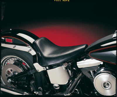 LE PERA Bare Bones Solo Fits Seat - Smooth - Black - FL/FX '84-'99 LN-007