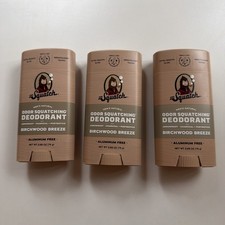 3-Pack Dr. Squatch BIRCHWOOD BREEZE Aluminum Free Deodorant 2.65oz each