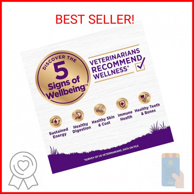 Wellness Complete Health Senior Dry Dog Food, Wholesome Grains, Natural, Age Adv