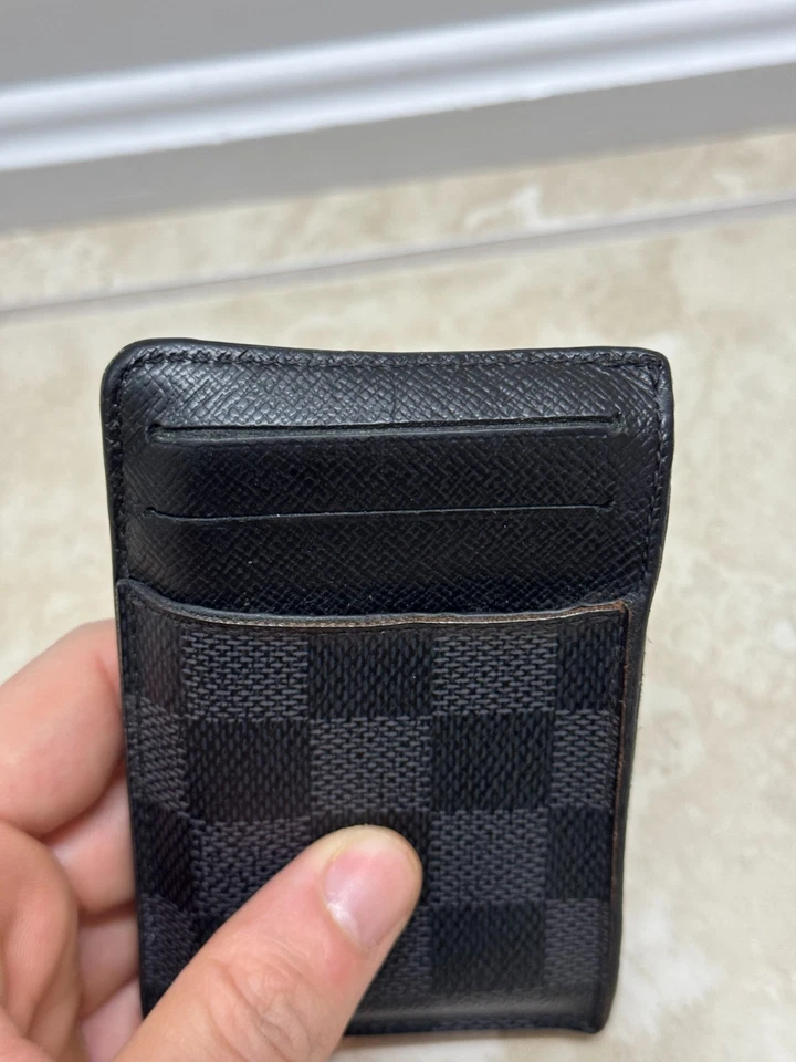 Louis Vuitton Black Damier Graphite Cardholder Wallet - Image 4 of 4