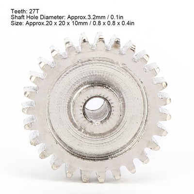 Silver A959-B-15S 27T Motor Pinion Gear For Wltoys 1/14 144001 RC Model Car Upgr