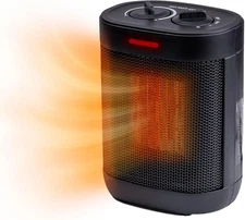 1000W Portable Electric Space Heater – Indoor Use, Thermostat Control, PTC Fast 