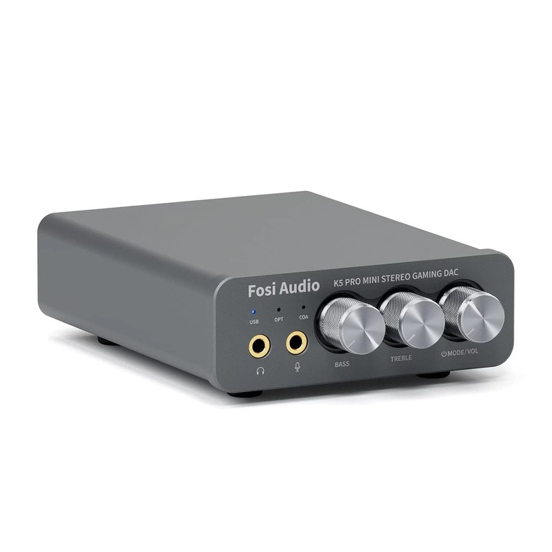 Fosi Audio K5 Pro DAC Amp Headphone Amplifier, Mini Hifi Stereo Digital-to-Anal