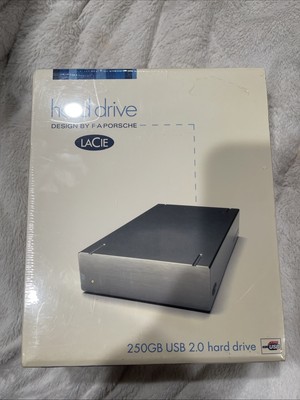 LaCie F.A Porsche 250GB External Portable FireWire Hard Drive Sealed