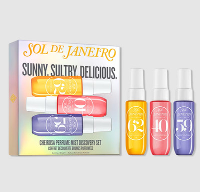 HOT!! SOL DE JANEIRO Cheirosa Perfume Mist 62, 40, 59 Trio Set Travel Size 1 oz