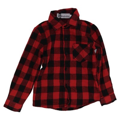 Grand Wish, Flanellhemd, Größe: 100, Rot/Schwarz, Baumwolle, Karo, Flanell #EQT