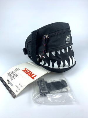 VTG Trek Bicycle 90's Expanding MTB Seat Pack 150 Quick Cleat Nylon Shark Teeth