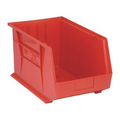 QUANTUM STORAGE SYSTEMS QUS260RD Hang and Stack Bin,Red,PP,10 in 8C480