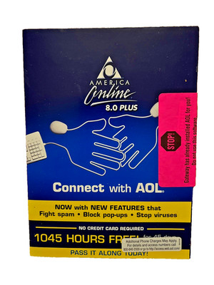 America Online Connect With AOL 8.0 Installation Media Only