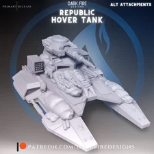 Republic Hover Tank (1) -Star Wars Legion Scale/Roleplay miniature DFD