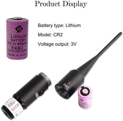 Green Laser Bore Sight Collimator For .177 to .50 Caliber Rifles Handgun