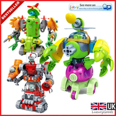 Plants vs Zombies 3 in 1 Montage Deformation Boss Roboter SET Actionfigur Spielzeug