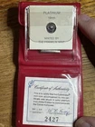 Pure Platinum 1974 The Comet Kohoutek 10mm Mini-Coin 1.3 grams Franklin Mint COA