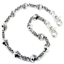 DK Skull Connect Classic Biker Trucker Key Jean Wallet Chain 28.5" NCS34MLT
