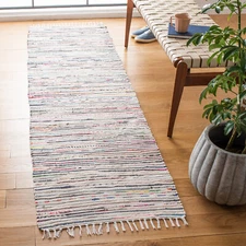 Safavieh Rag Rug IVORY / MULTI 2'-3" X 7' Runner - RAR125B-27