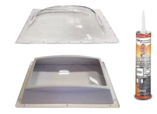 SCT RV Skylight Bundle Clear Outer Dome and Inner Dome with Window 14" x 22" 