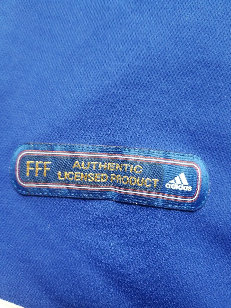 アディダス サッカー フランス代表 ZIDANE ジャケット 90s00s激レア 90s adidas XL フランス代表 ジダン 襟付き ユニフォーム