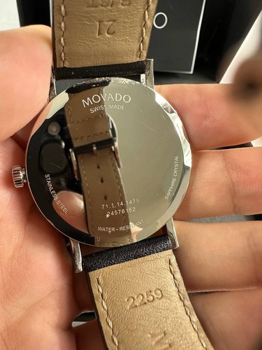 Reloj MOVADO MUSEUM 71.1.14.1471 de acero inoxidable con correa de cuero - Imagen 6 de 6