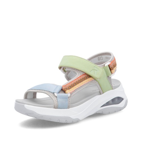Sandalia trekking RIEKER SEÑORA BYRON BAY sandalia multicolor W3151-90 - Imagen 2 de 10