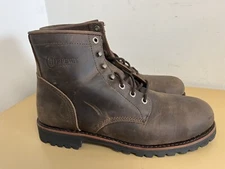 Chippewa Mens Classic 2.0, Chocolate Apache Leather Steel Toe Boots, Men's 11 D