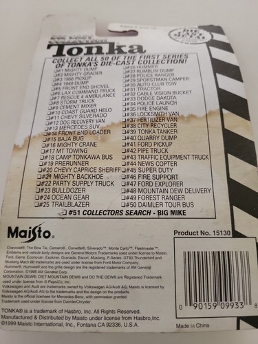 Tonka Daimler Tour Bus 50 of 50 Maisto - Picture 5 of 6