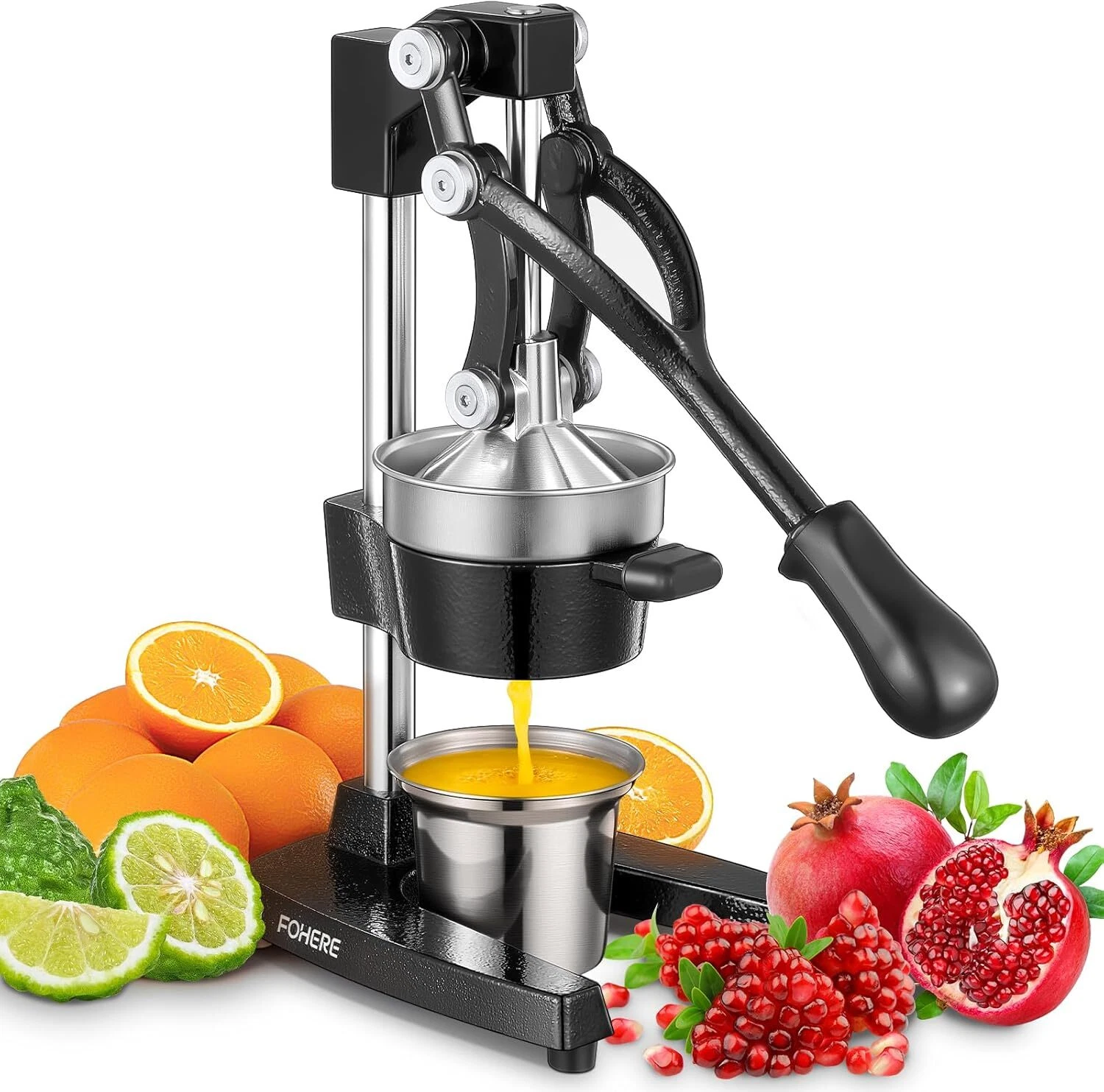 Heavy-Duty Cast Iron Orange Juicer Commercial Manual Press Citrus Squeezer
Opens in a new window or