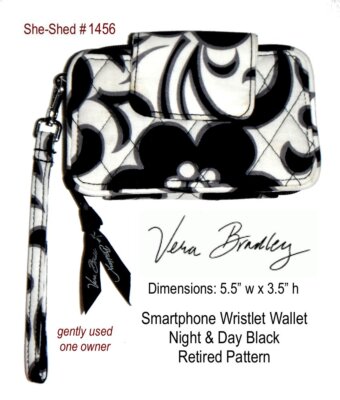 Vera Bradley Night & Day Smartphone Wristlet Wallet Retired - used, VGC