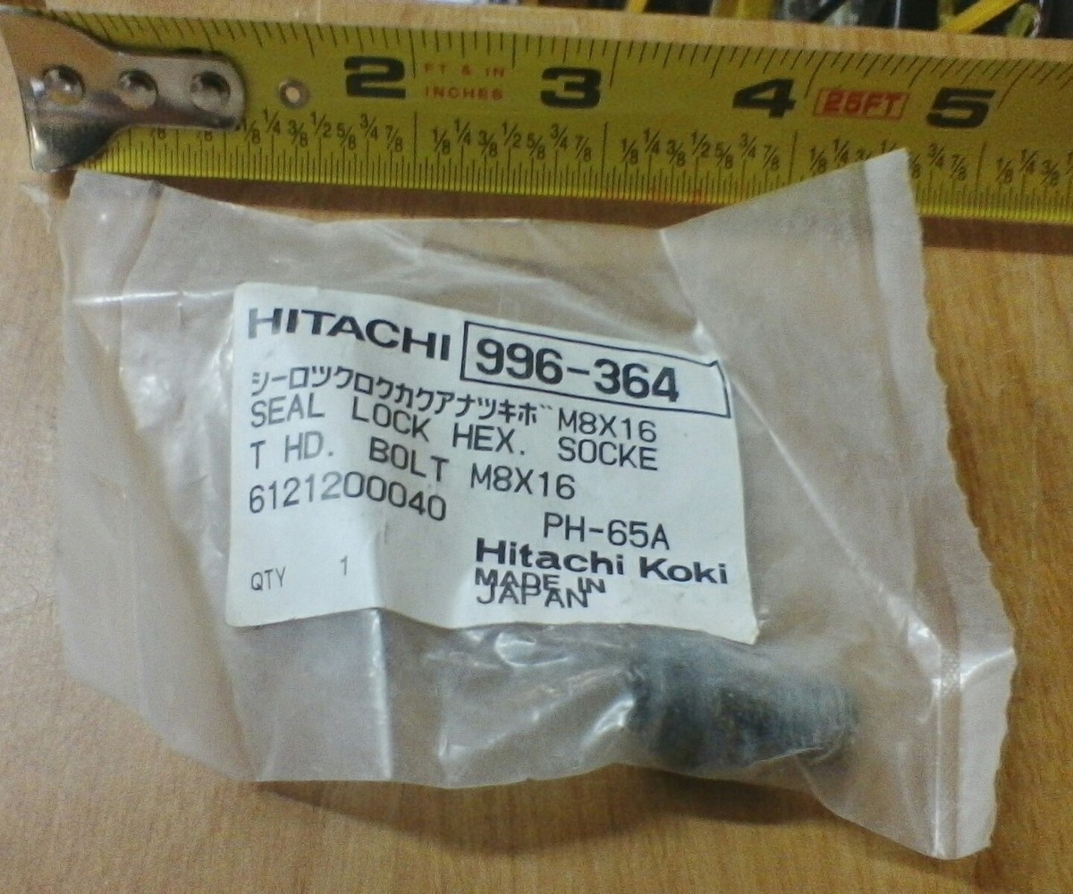 さぼねっち 966-364 Seal Lock Hex. Socket HD. Bolt M8X16 Hitachi for