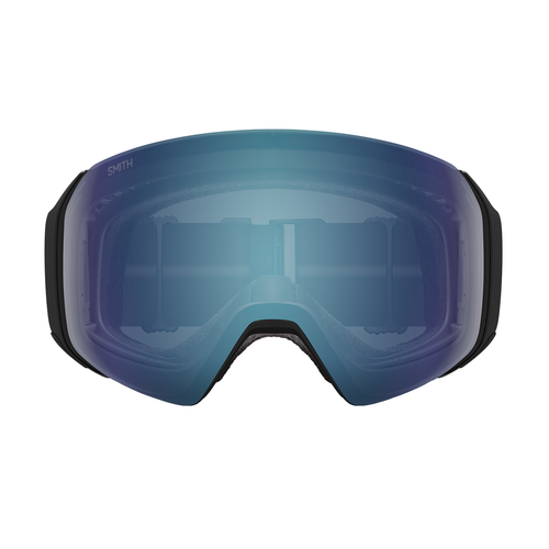 Smith 4D Mag Low Bridge Fit Goggles Black/ChromaPop Everyday Blue Mirror + Chrom - Picture 2 of 3