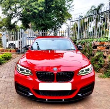 FOR BMW F22 F23 2 SERIES 14-18 FRONT KIDNEY GRILL GRILLE GLOSS BLACK DOUBLE LINE