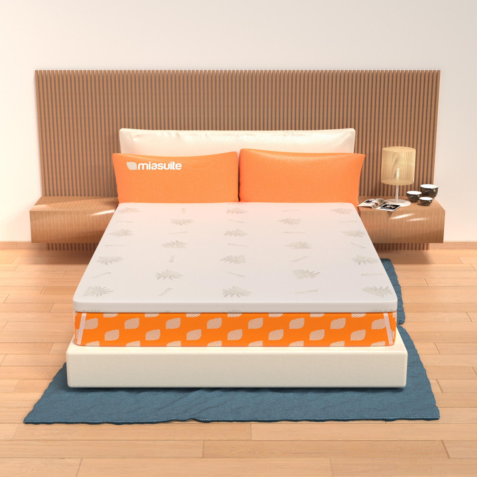 TOPPER MEMORY FOAM PER MATERASSO MATRIMONIALE 165X200 CM ALTO 5 CM SFODERABILE