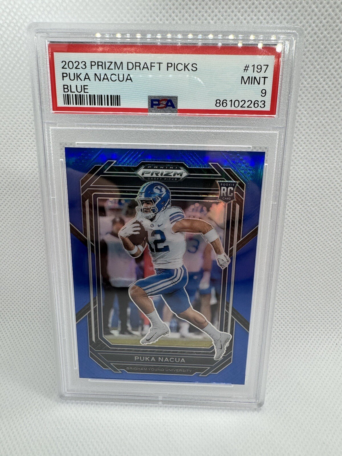 Puka Nacua Blue  /199 PSA 9 2023 Panini Prizm Draft Picks🔥
