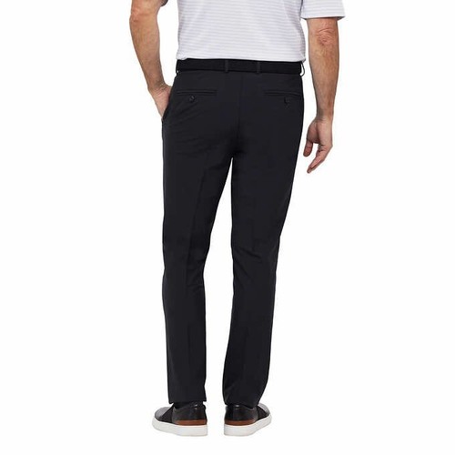 Men's Greg Norman Black 34 x 34 Performance Classic Pants - Picture 2 of 6