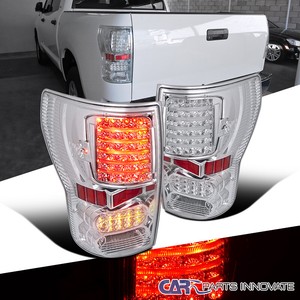 For 07-13 Toyota Tundra Pickup Clear LED Tail Lights Brake Parking