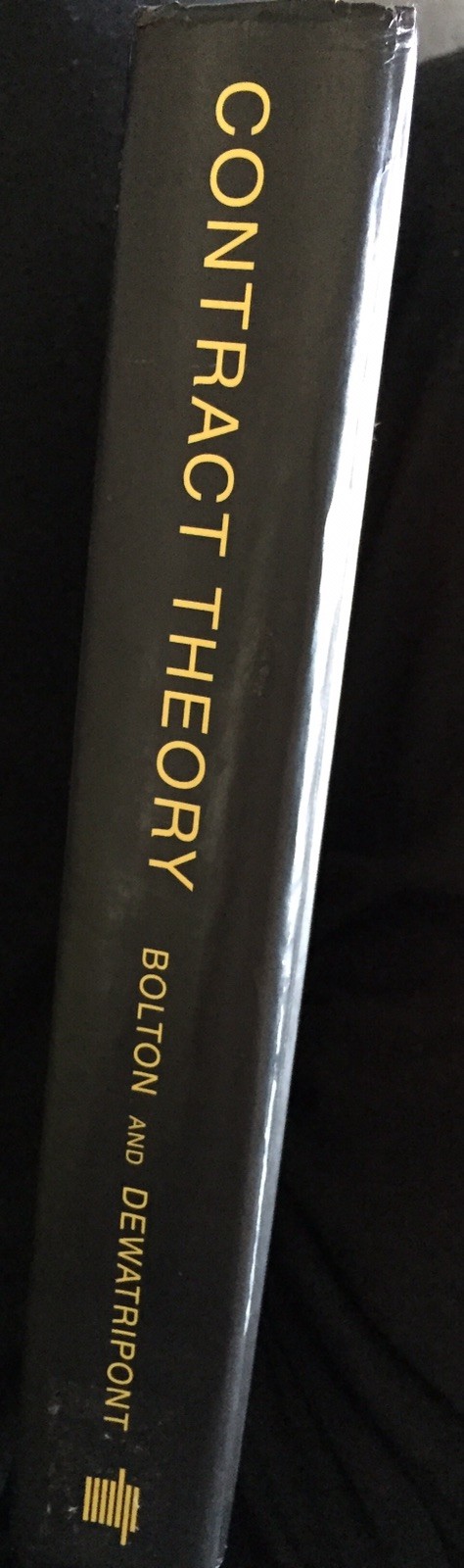 theory contract pdf bolton DEWATRIPONT CONTRACT BOLTON THEORY PDF
