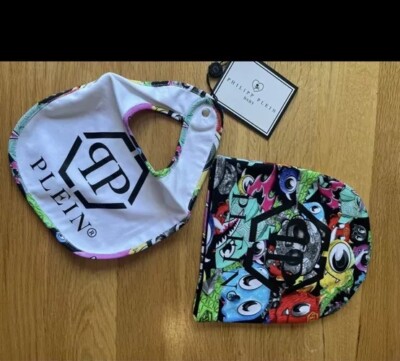 Philipp Plein | Graffiti Baby Mütze & Lätzchen One Size