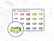1103~~Laundry Day Planner Stickers.