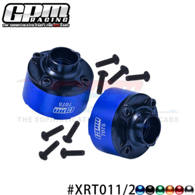 GPM Mid carbon steel +7075 front/mid/rear diff case for TRAXXA 1/5 8S 1/6 XRT