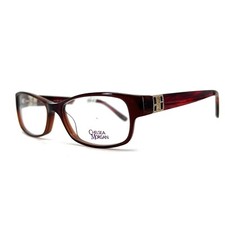 Chelsea Morgan CM 4006 RD Unisex Rectangle Full Rim red Eyeglasses 53-15 135